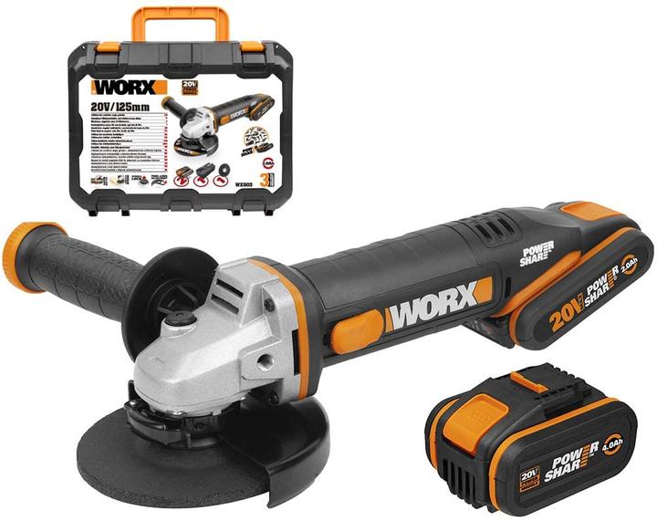 Worx Meuleuse d'angle 20V WX803 (125 mm)