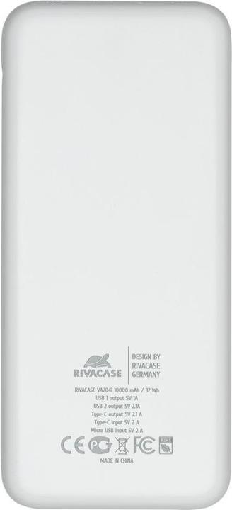 Produktbild Rivacase POWER BANK USB 10000MAH/VA2041 (10000 mAh, 10 W, 10 Wh)