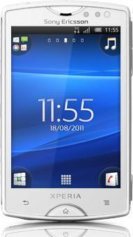 Sony Ericsson Xperia mini - White/White with blue cover (320 GB, White, 3", Single SIM, 5 Mpx, 3G)