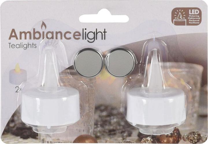 Actual product image Mondex LED tea light Ø4cm white set of 2 (2 x)