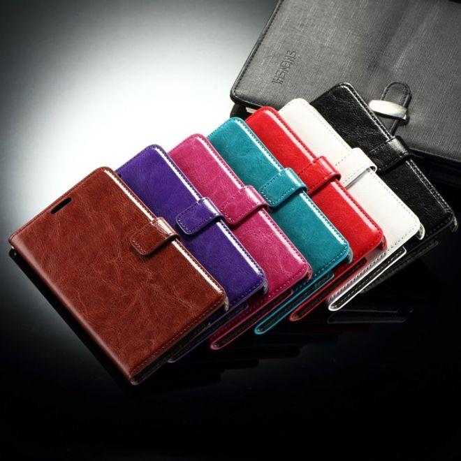 Produktbild MU Classic Crazy Horse Leder Handyhülle (Samsung Galaxy S7 Edge)
