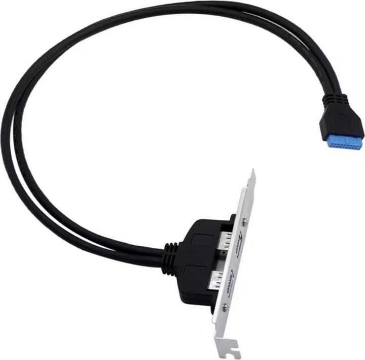 Immagine prodotto Conceptronic Scheda PCI Express 19 pin doppia porta USB-A bw
