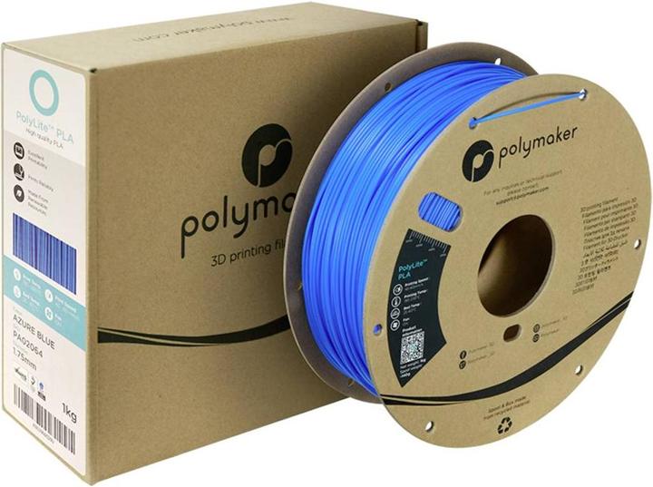 Immagine prodotto Polymaker PolyLite PLA (PLA, 1.75 mm, 1000 g, Blu)