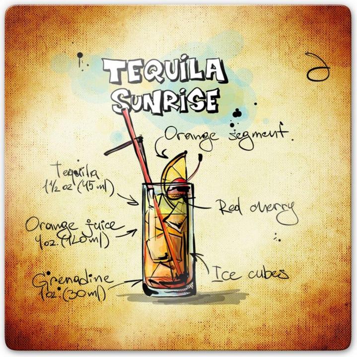Immagine prodotto Trenddeko Tequila Alba - Ricetta (20 x 20 cm)