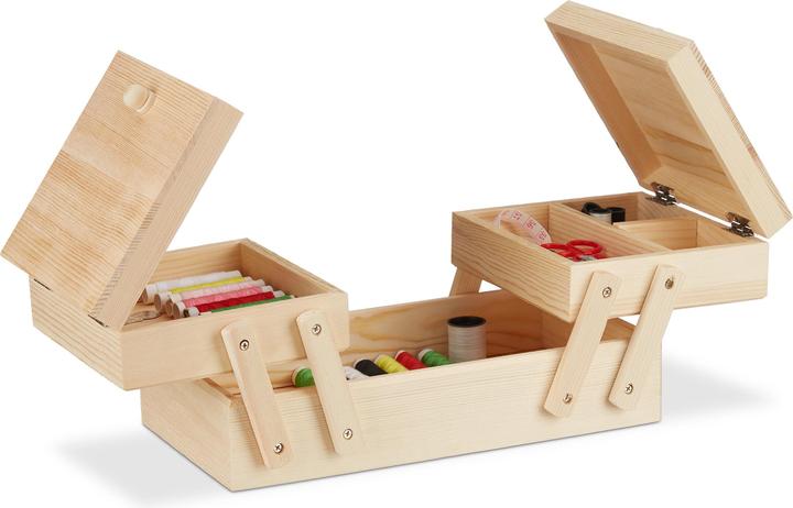 Produktbild Relaxdays Nähkästchen Holz