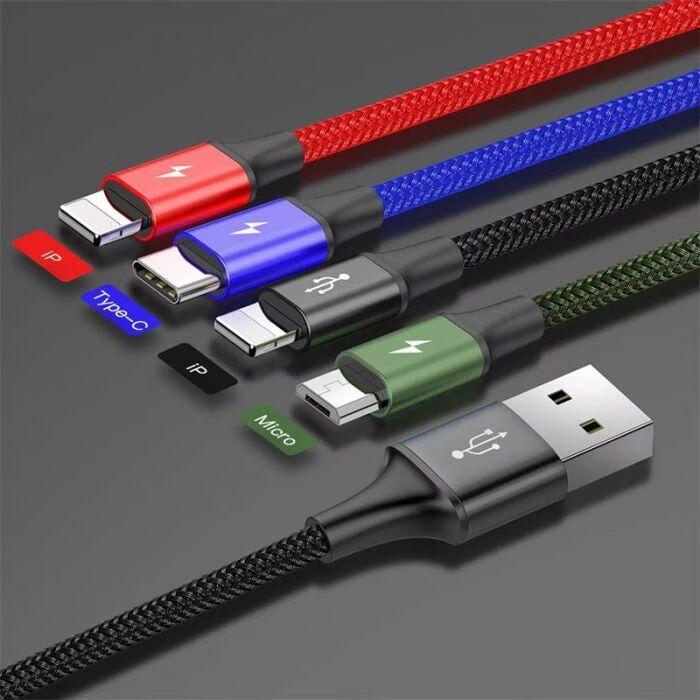 Image du produit Baseus 4en1 (1.20 m, USB 2.0, 5 W)