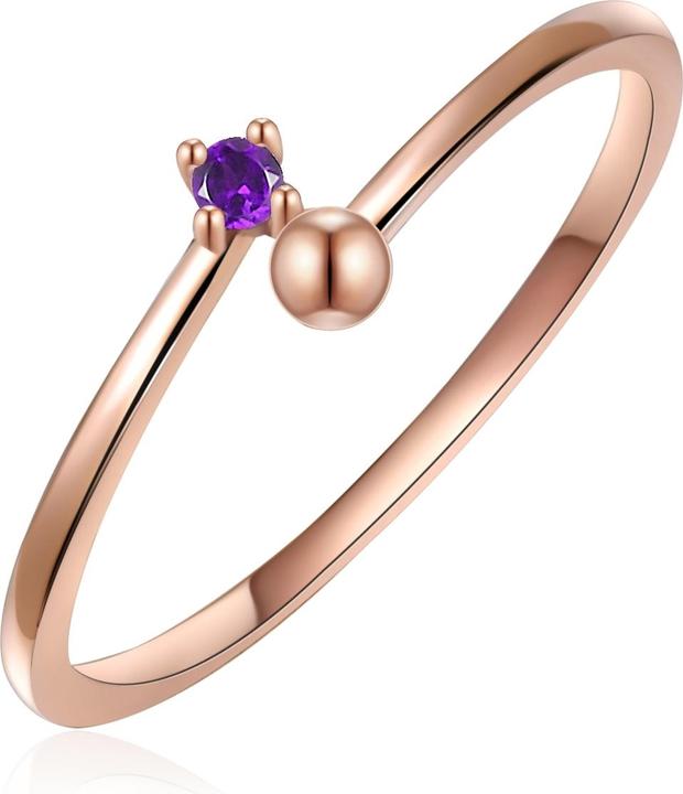 Produktbild Glanzstücke München Damen Sterling Silber Amethyst roségold - 15538 (54, 925 Silber)