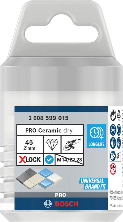 Produktbild Bosch Professional Zubehör PRO Core Cutter dry X-Lock, 45 x 35 mm (45 Millimeter)