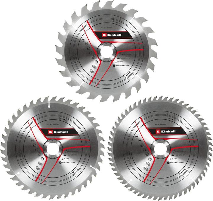 Actual product image Einhell Circular saw blade set