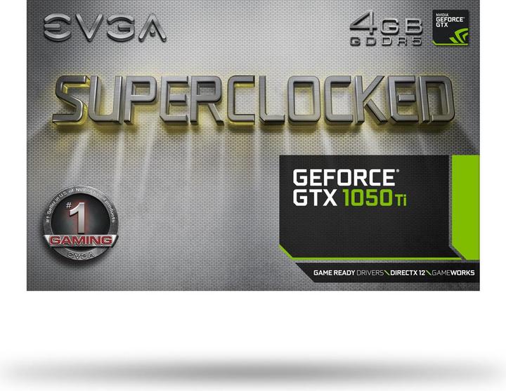 Actual product image EVGA GeForce GTX 1050 Ti SC Gaming (4 GB)