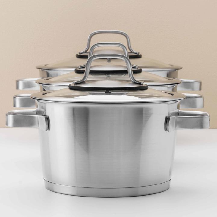 Produktbild BergHoff Kochtopfset 10tlg Manhattan (16 cm, Pfannenset + Topfset, Edelstahl)