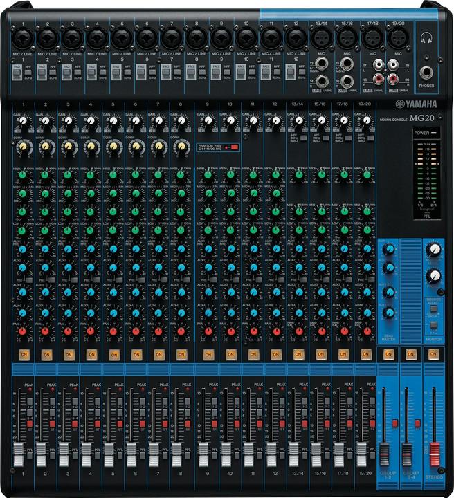 Image du produit Yamaha Mg20 (Studio et mixeur live)