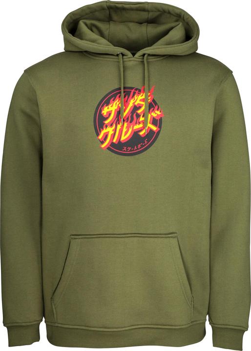 Santa Cruz Flaming Japanese Dot Hoodie