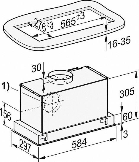 Image du produit Miele Da 2360 (Hotte intégrée)
