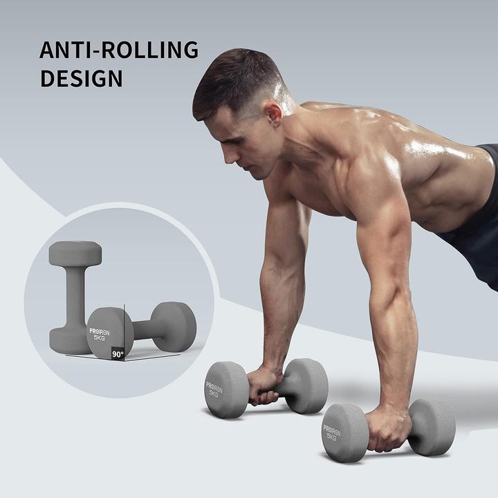 Actual product image Proiron 2er-Set Kurzhantel (5 kg) (2 x 5 kg)