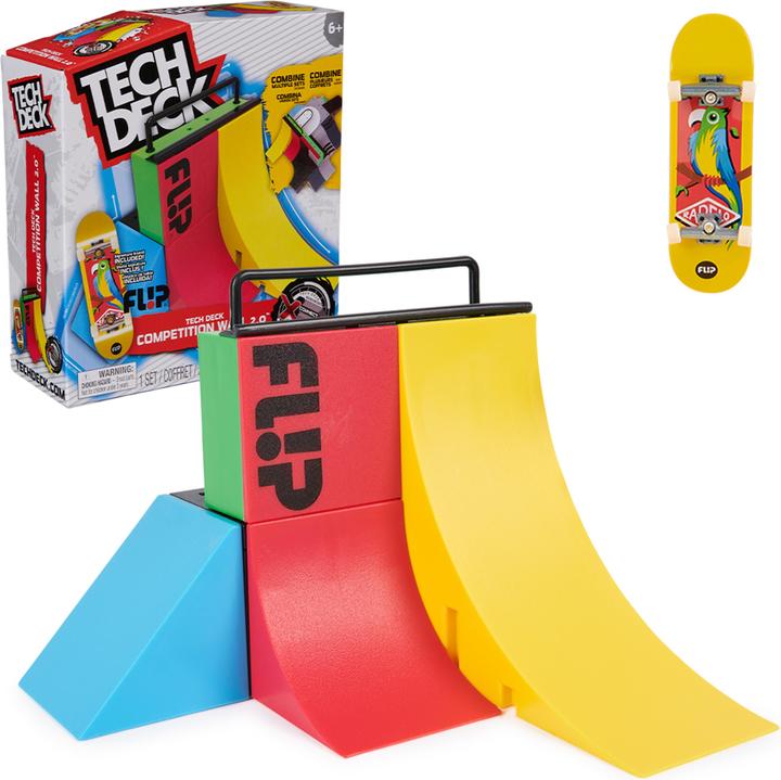 Image du produit Tech Deck, Competition Wall 2.0 X-Connect Park Creator, Coffret rampe à construire et à personnalise (Anglais)