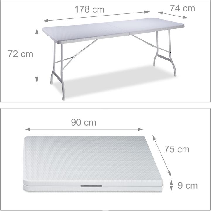 Image du produit Relaxdays Tables de jardin (178 cm)