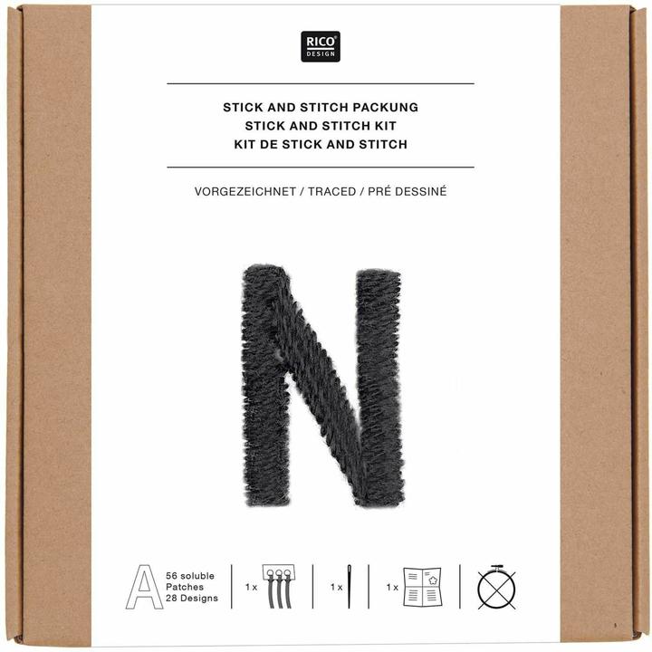 Produktbild Rico Design Stich&Stitch P.Alphabet graf.schw100236