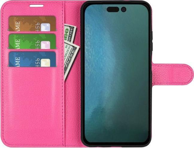 Actual product image MU Classic Litchi Leather Bookcover Series (Apple iPhone 14 Pro Max)