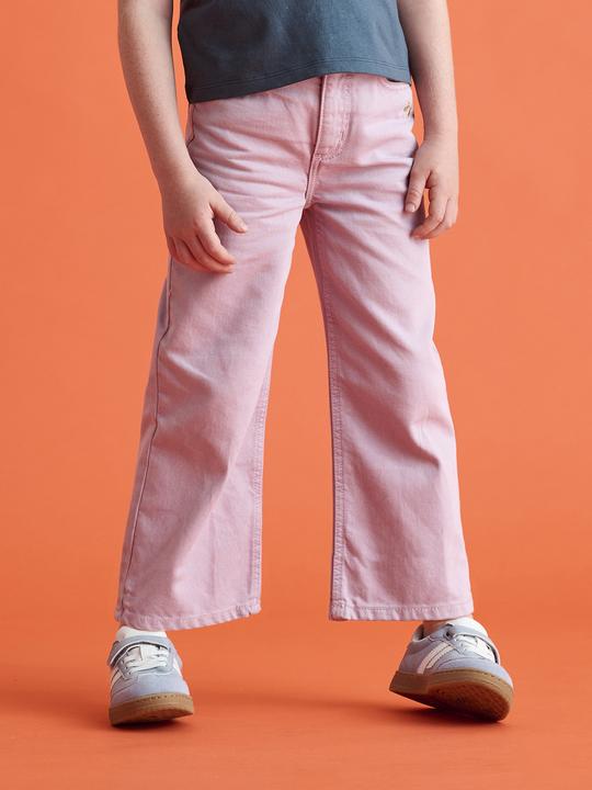 Actual product image Vertbaudet Weite Mädchen Hose mit Blumenstickerei (158)