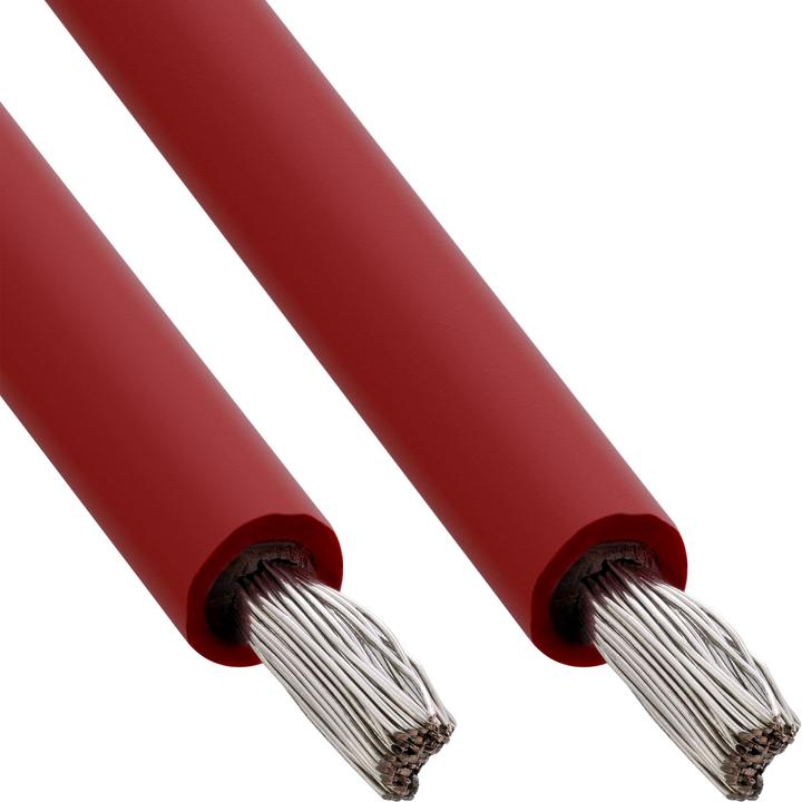 Immagine prodotto InLine ® Solar Installationskabel Meterware H1Z2Z2-K 4mm² rot 25m (Cavo solare)