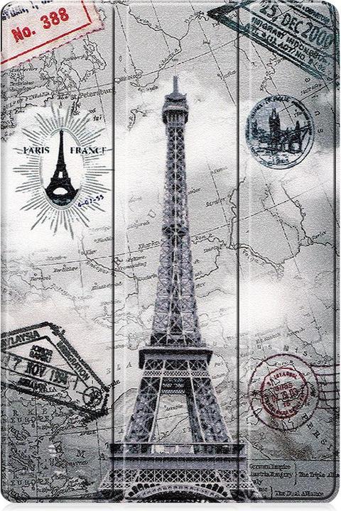 Actual product image Cover-Discount Galaxy Tab S7+ (12.4) - Tri-fold Smart Case Paris (Galaxy Tab S7 FE)