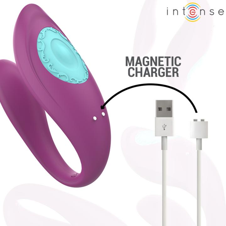 Image du produit Intense Annie Vibromasseur Et Stimulateur En U Violet Télécommande