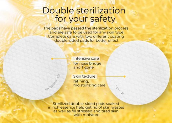 Image du produit JKosmec Pads tonifiants hydratants au yuja et à la vitamine C (Chiffons de nettoyage)