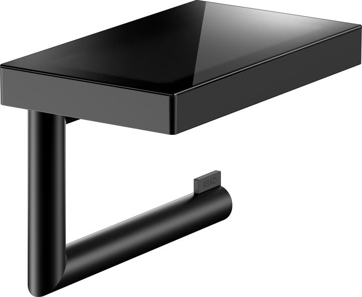 Produktbild Keuco WC-Papierhalter COLLECTION REVA mit Glas-Ablage offene Form sw ma