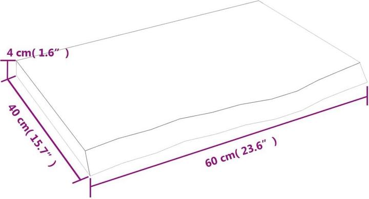 Actual product image VidaXL Emerald (60 x 4 x 40 cm)