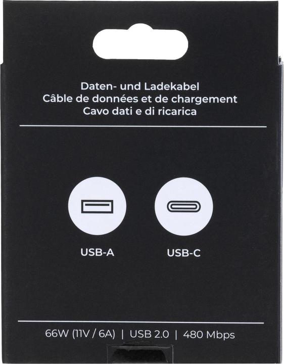 Actual product image Onit USB 2.0 cable USB A - USB C 0.5 m, White (0.50 m, USB 2.0)