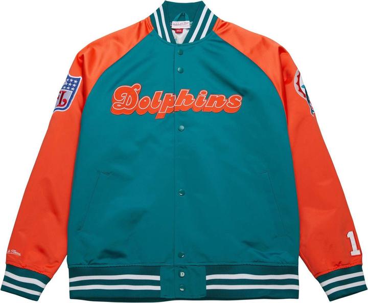 Immagine prodotto Mitchell & Ness M&N Giacca in raso leggero - Miami Dolphins Dan Marino - L (L)