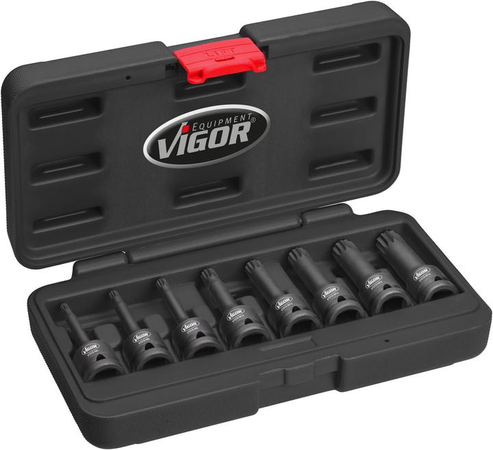 Actual product image Vigor Power impact wrench insert range for internal multi-tooth profile (XZN) V7018