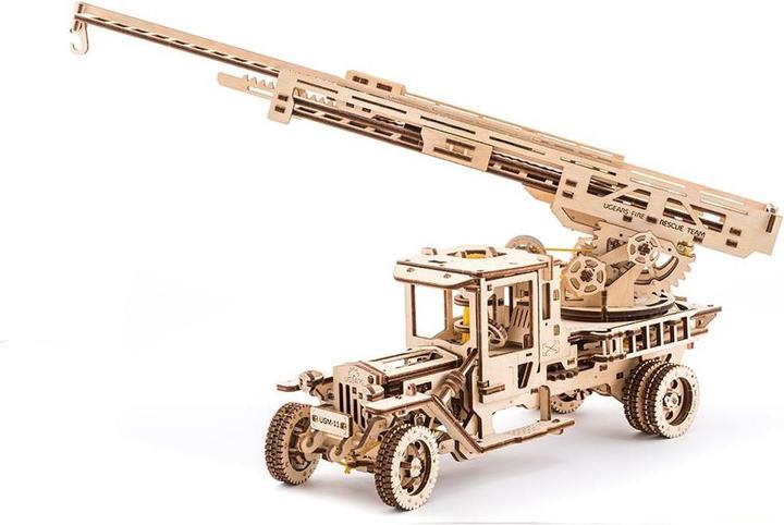 Actual product image Ugears Fire engine
