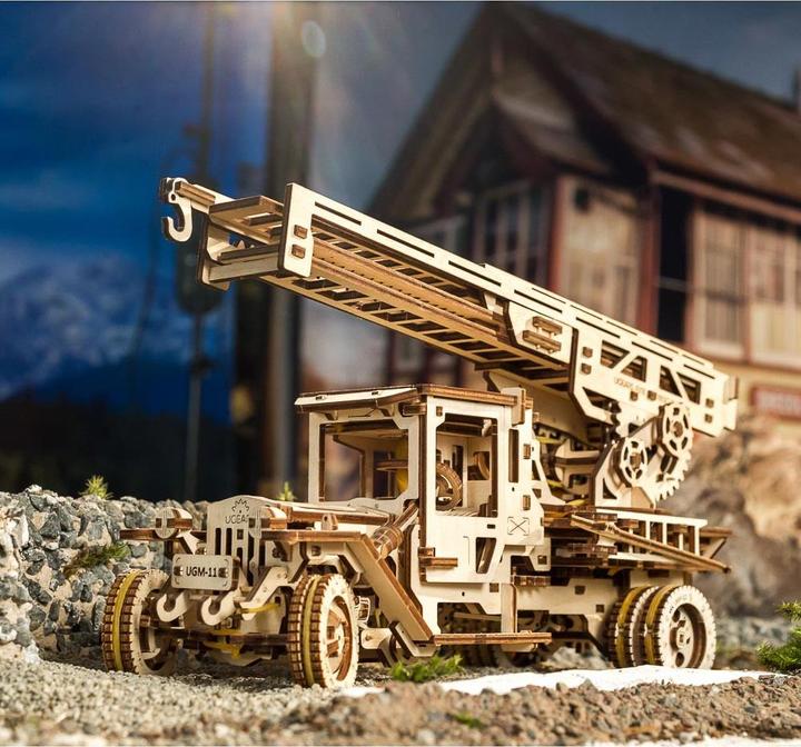 Actual product image Ugears Fire engine
