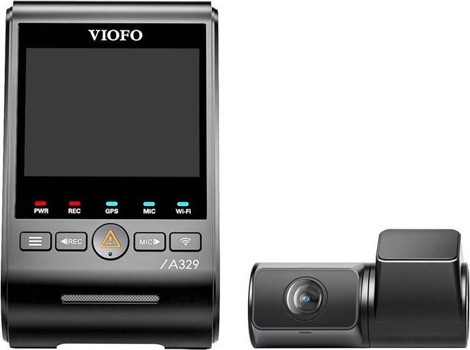 Immagine prodotto Viofo A329 2CH 4K 60FPS + 2K WiFi, GPS (Ricevitore GPS, Microfono incorporato, Accelerometro, WiFi, 4K)