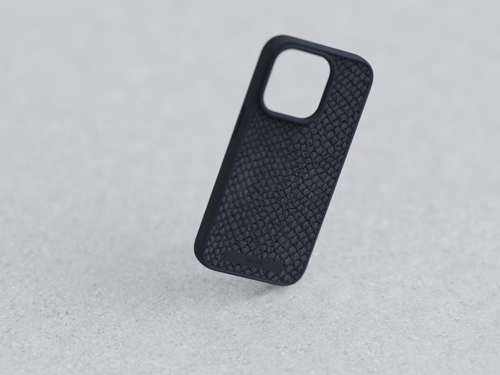 Immagine prodotto Njord Custodia rigida per Magsafe in pelle Salm.Leather Nero (Apple iPhone 15 Pro)