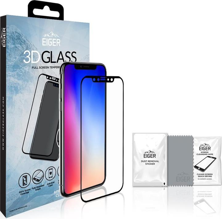 Immagine prodotto Eiger Mountain Glass Clear Edge (1 Pezzo/i, Apple iPhone 11 Pro, Apple iPhone X, Apple iPhone XS)