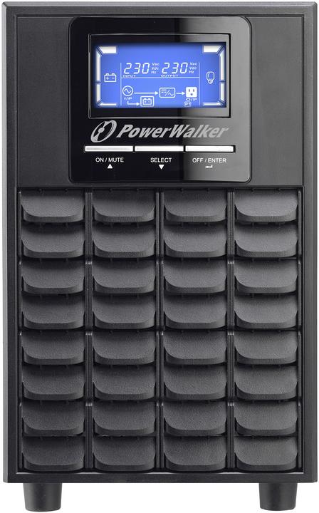 Actual product image Powerwalker VFI 2000 C LCD 2000VA 1600W online UPS tower double converter SNMP slot (2000 VA, 1600 W, Online double converter UPS)