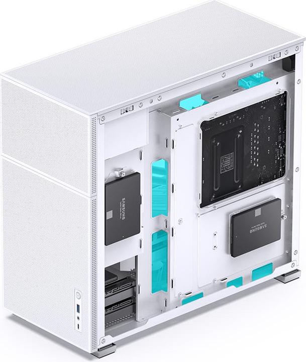Actual product image Jonsbo D41 MESH White (mATX, DTX, Mini-ITX, ATX)