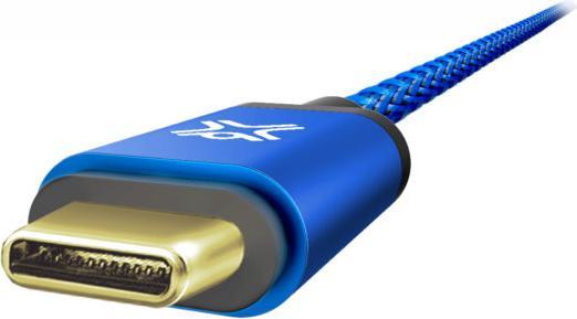 Image du produit Xlayer Câble Balistique Entièrement Réversible USB-C Vers Usb- Premium 1.2m Bleu (1.20 m, USB 3.2 Gen 1)