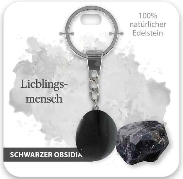 BB Klostermannn Schlsselanhnger Schw.Obsidian Lieblingsmensch