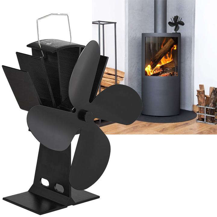 Relaxdays Ventola per-stufa (19 x 12 x 26 cm)