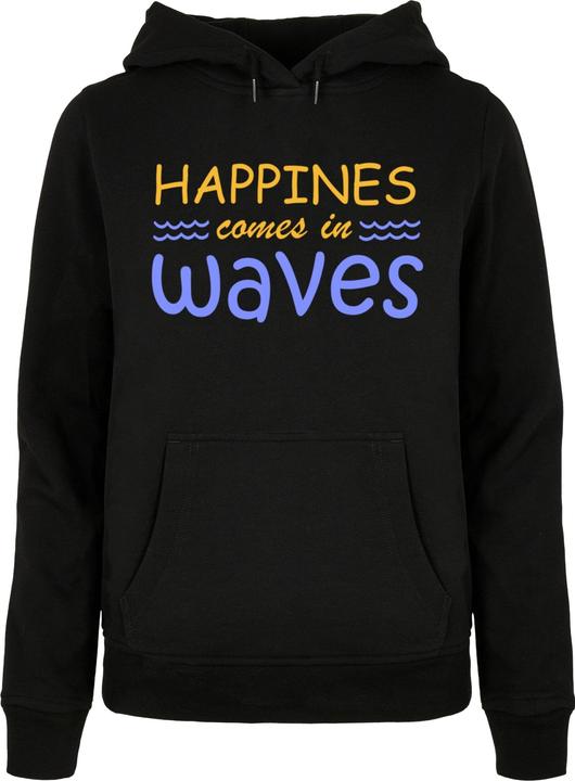 Actual product image Merchcode Ladies Summer - Happines comes in waves Basic Hoody - 112919 (L)