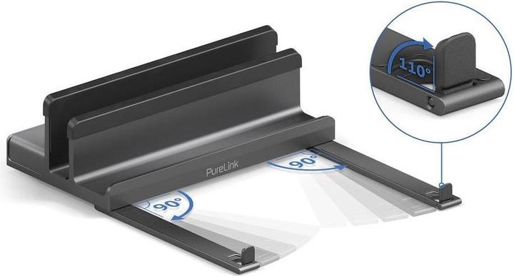 Actual product image Purelink Vuelogic - Docking station - DS100 - Multifunctional USB-C docking station with laptop stand - (USB-C, 7 Ports)