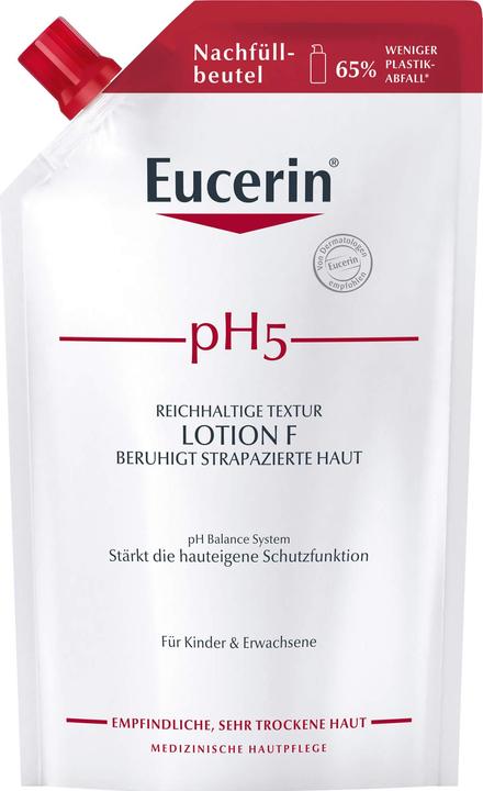 Eucerin pH5 Reichhaltige Textur Lotion F Nachfüllbeutel, 400 ml Lotion (Körperlotion, 400 ml)