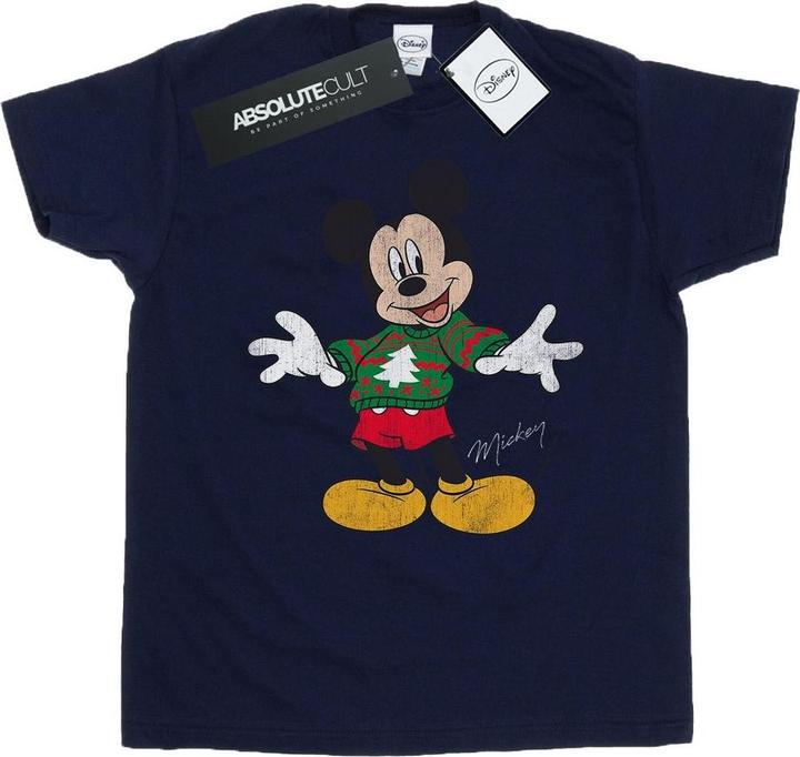 Disney Mickey Mouse Christmas Jumper TShirt Jungen