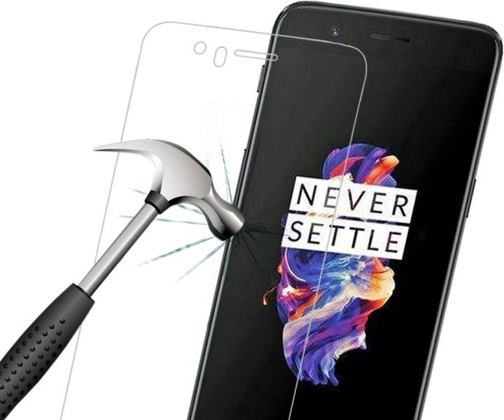 Actual product image Screenguard OnePlus 5 bulletproof glass protective film Case Friendly Design (1 Piece, OnePlus 5)