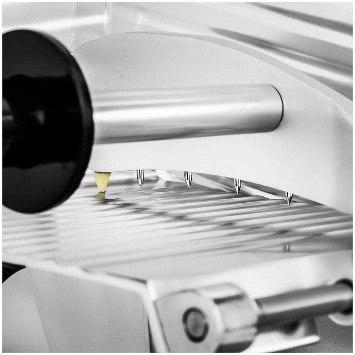 Produktbild Royal Catering Aufschnittmaschine Allesschneider Edelstahl Ø 250 mm Schrägschneider 480 U/min