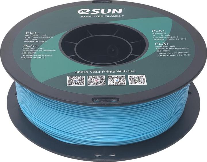 Actual product image eSUN PLA+ Space Blue Filament 1.75mm 1Kg (PLA+, 1.75 mm, 1000 g, Blue)